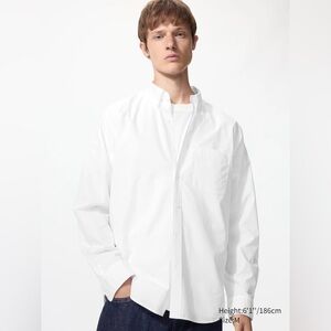 NWOT Uniqlo White Men's Casual Button-Down Shirt